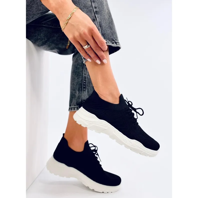 Chaussures de sport chaussettes Jaussa NOIR/BLANC le noir