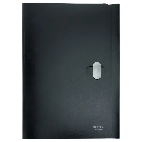 Chemise 3 rabats - A4 - PP recyclé - Noir - LEITZ