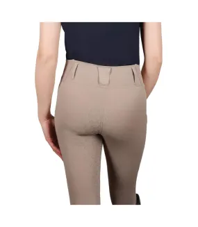 Collant d'équitation oxnam femme taupe Coldstream