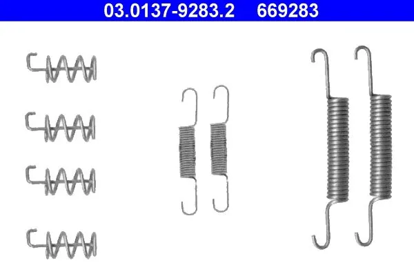 Kit d'accessoires, mâchoires de frein de stationnement ATE 669283 