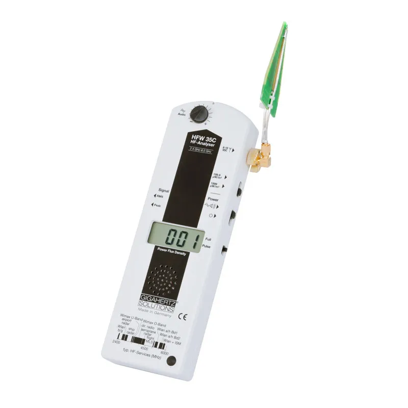 Kit d’analyseurs de champs électromagnétiques Hautes Fréquences HFEW35C (27 MHz à 6 GHz)