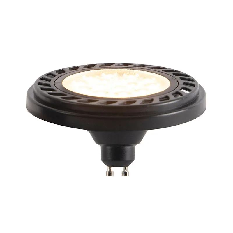 Lot de 5 ampoules LED GU10 dimmables AR111 noires 8W 600lm 2700K