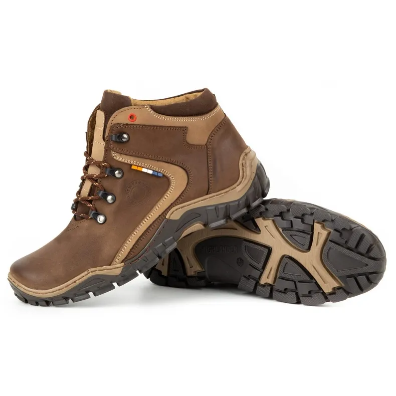 Olivier Chaussures hiver homme 129 Marron brun