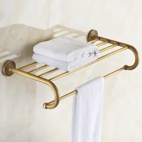 Porte-serviettes en cuivre rétro Accessoires de salle de bain 