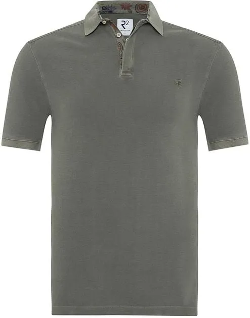 R2 Amsterdam Polo Vert Foncé Solid 120.POLO.015-070 command