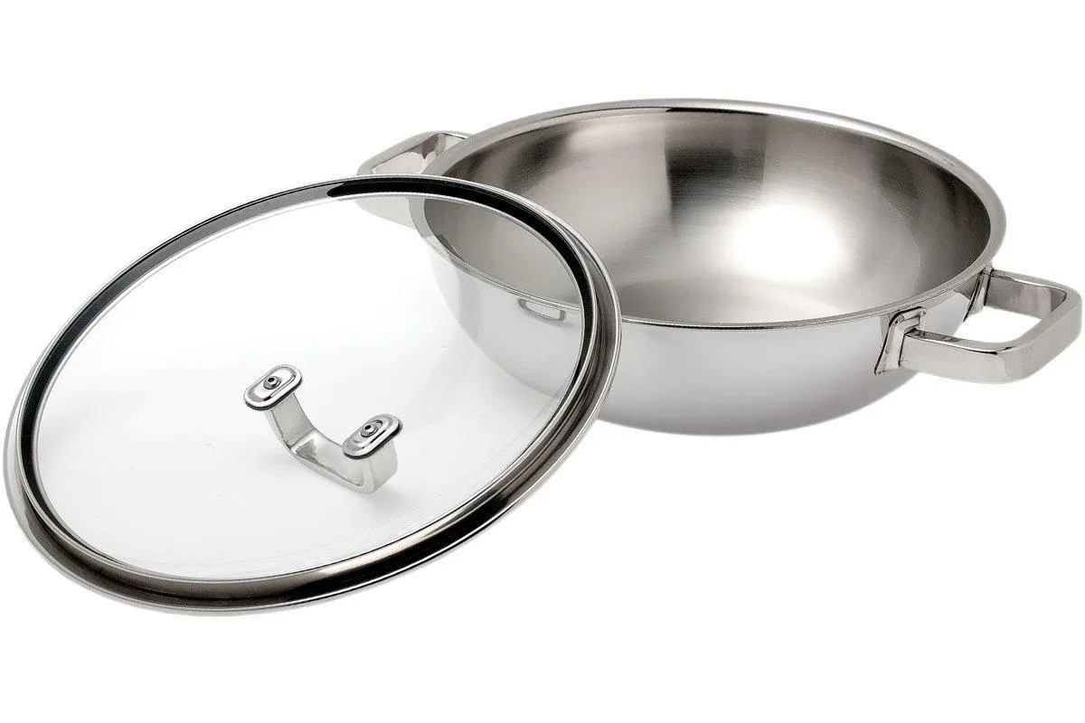 Spring Finesse wok avec couvercle 30 cm, 5,0L