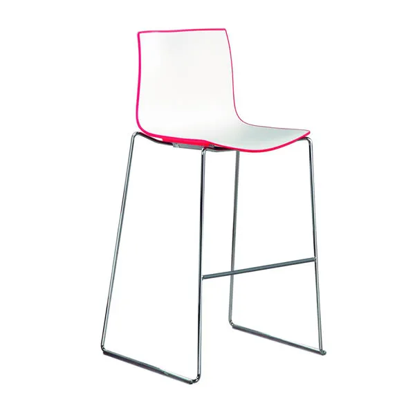 Tabouret catifa bar blanc / rouge