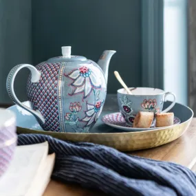 Théière Flower Festival Bleu clair 1,6L Pip Studio 