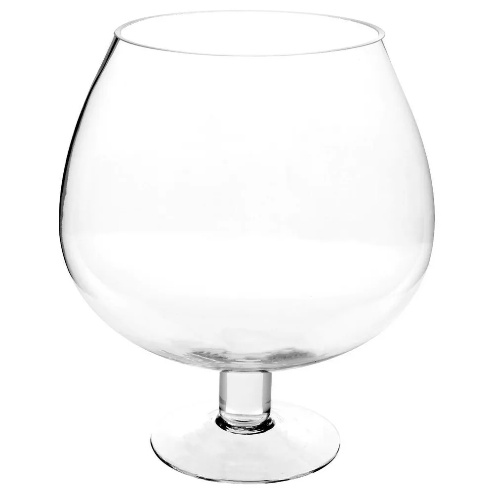 Vase sur pied verre - h24 - 5 cm